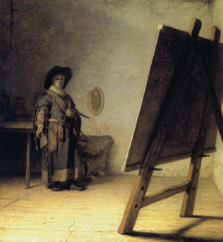 A Young Painter in His Studio, REMBRANDT Harmenszoon van Rijn